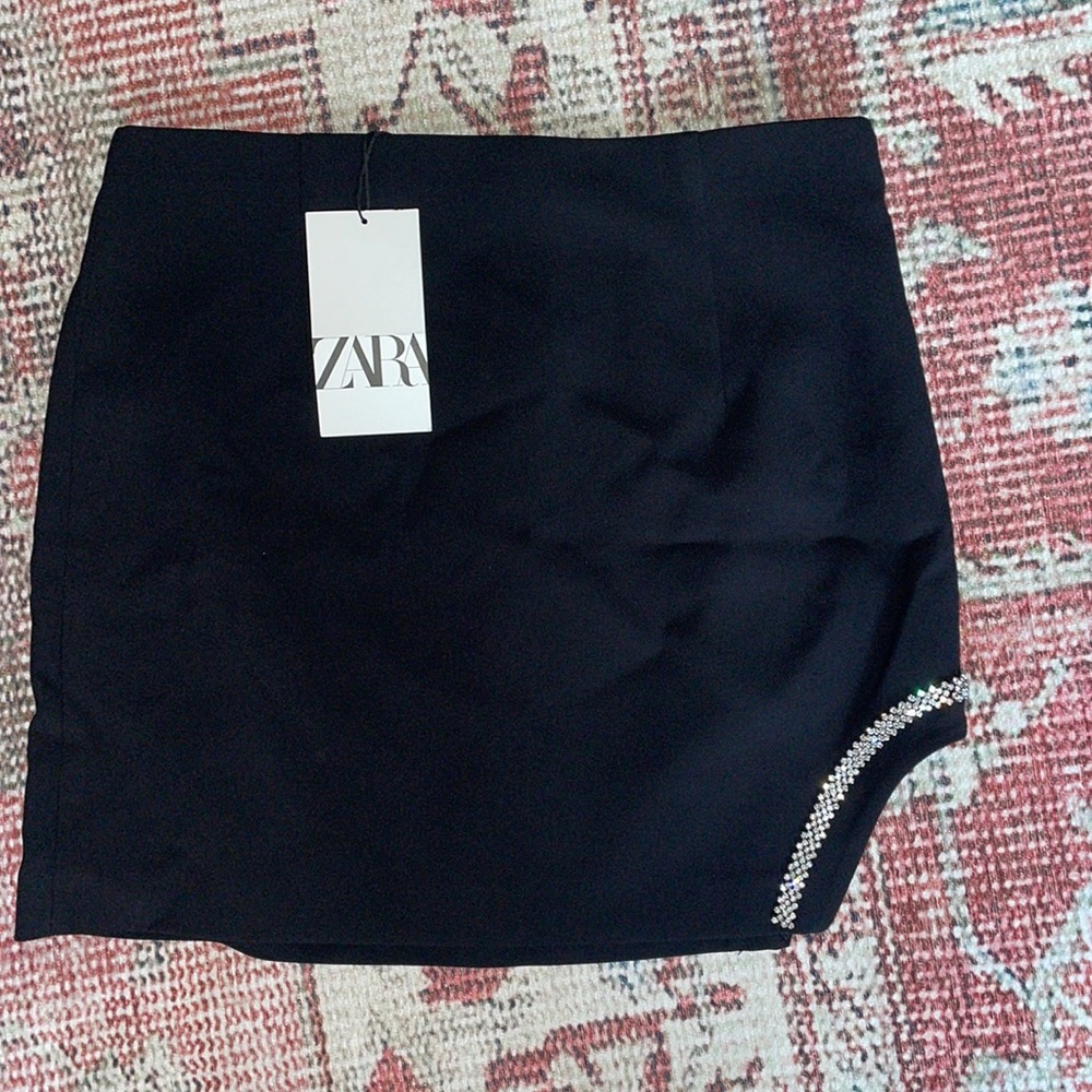 NWT Zara Mini Skirt with Embellishment detail